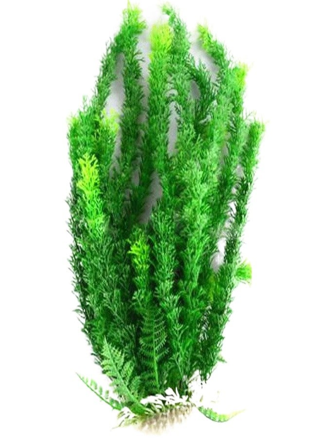 نباتات أحواض السمك Ngbbby، مقاس 18.5 × 4، نباتات اصطناعية واقعية لأحواض السمك، سهلة التركيب، قليلة الصيانة، ديكورات لأحواض السمك - Image 1
